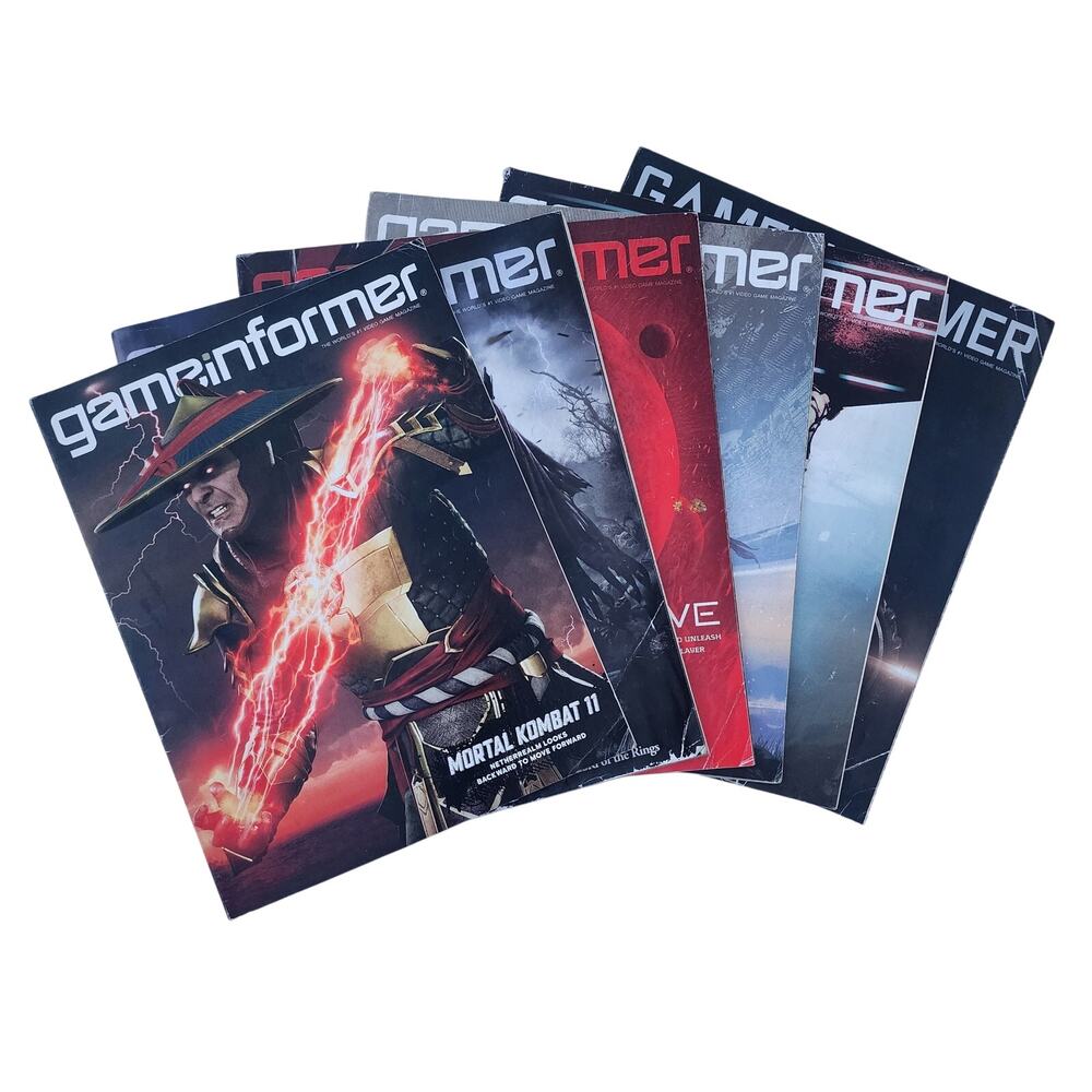 Game Informer Magazine Lot of 6 Mortal Kombat Batman Arkham Destiny Metal Gear